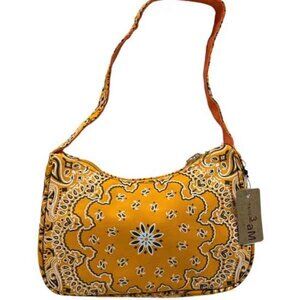 Bandana Paisley Print SM Shoulder Handbag - NWT - Yellow/White